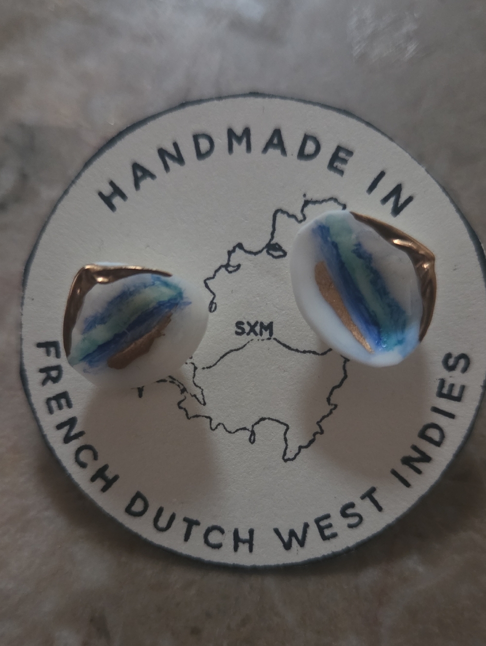 Handmade Shell  Stud Earrings